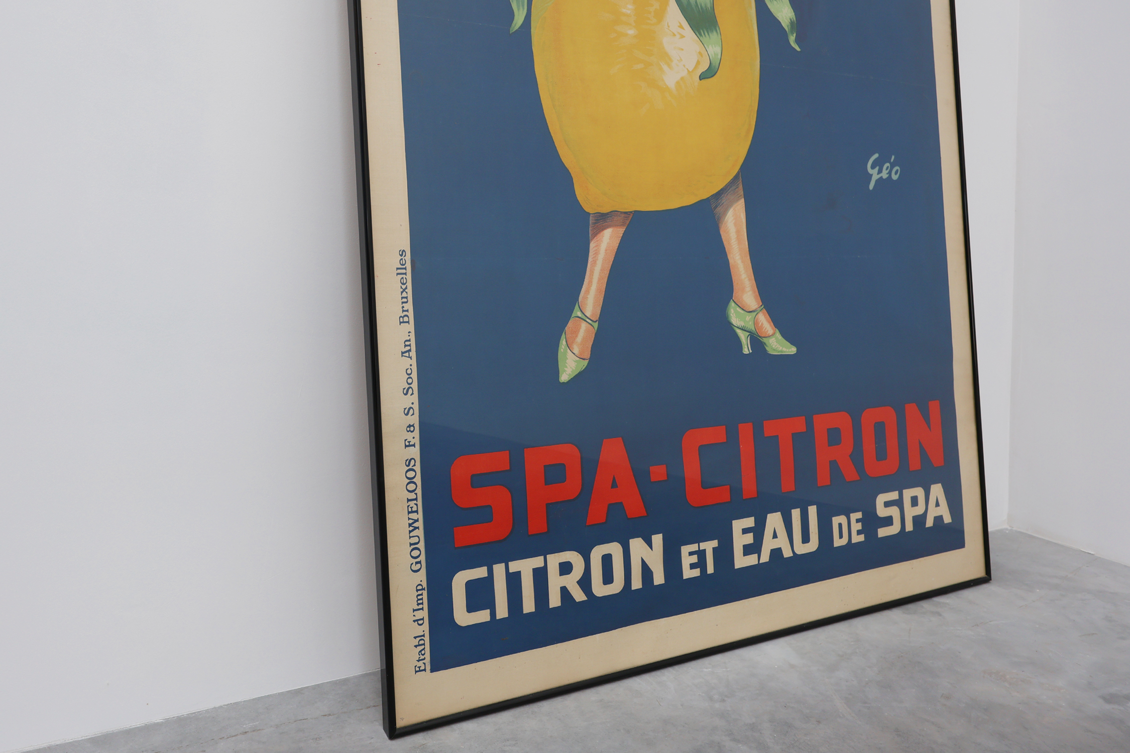 Large famous rare Art Deco affiche by Geo for Spa, Belgium 1920sthumbnail
